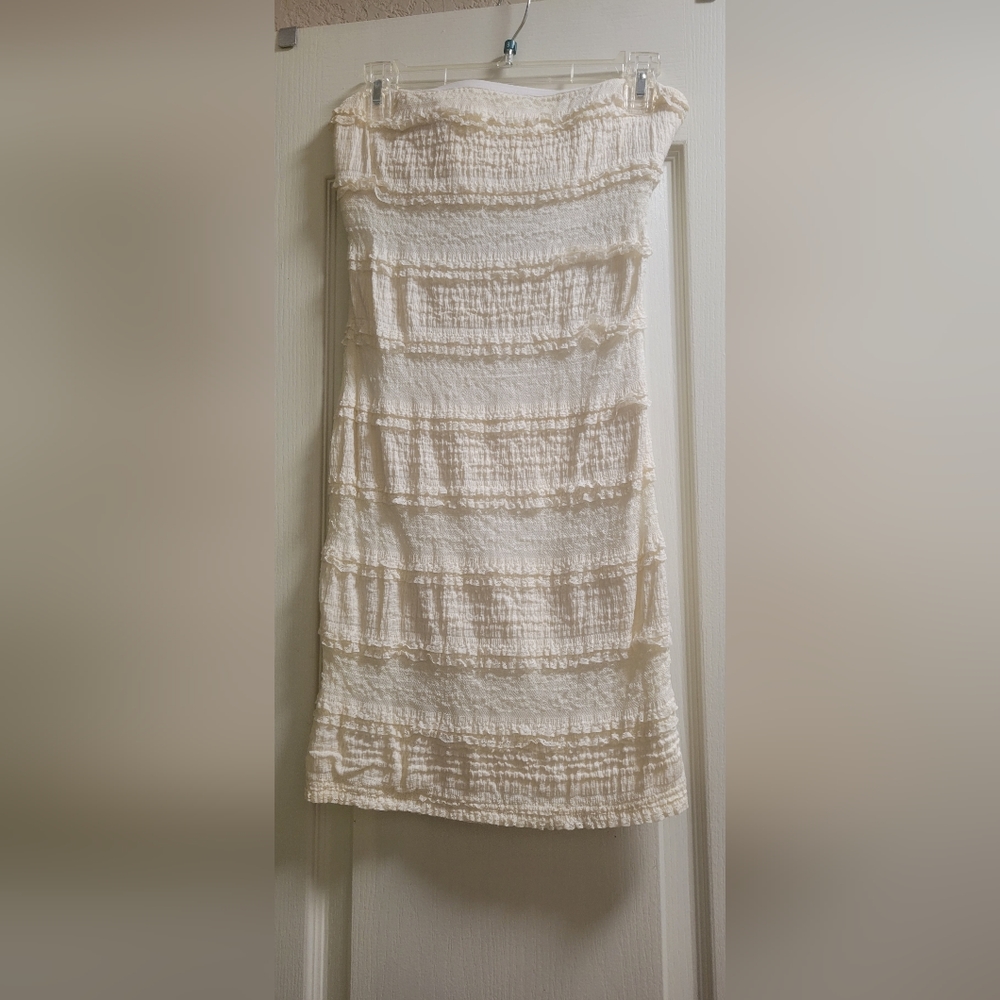 White beautiful cocktail dress